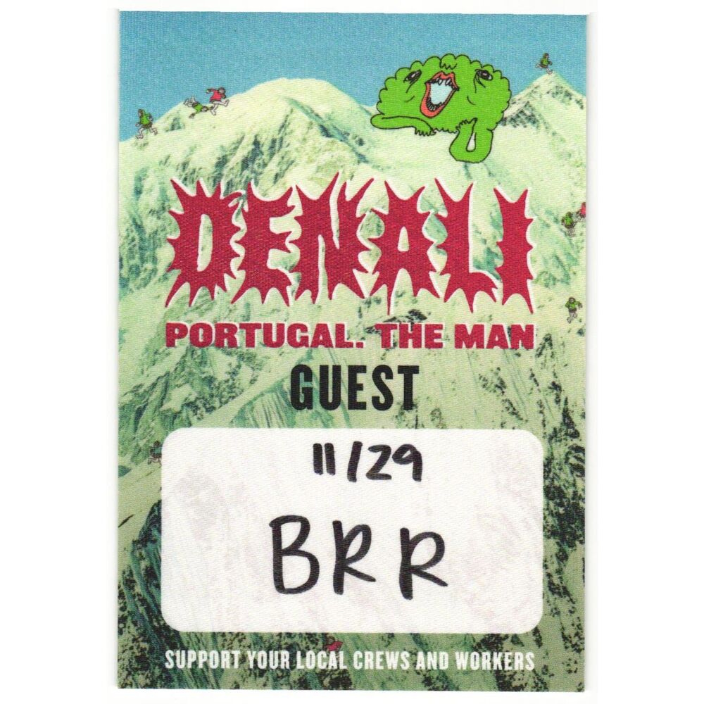 2025 Portugal. the Man Concert Backstage Guest Pass Boston MA